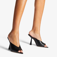 Maryanne 100 leather mules - Black