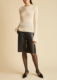 Mary Jane sweater in cashmere - Custard