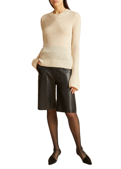 Mary Jane sweater in cashmere - Custard