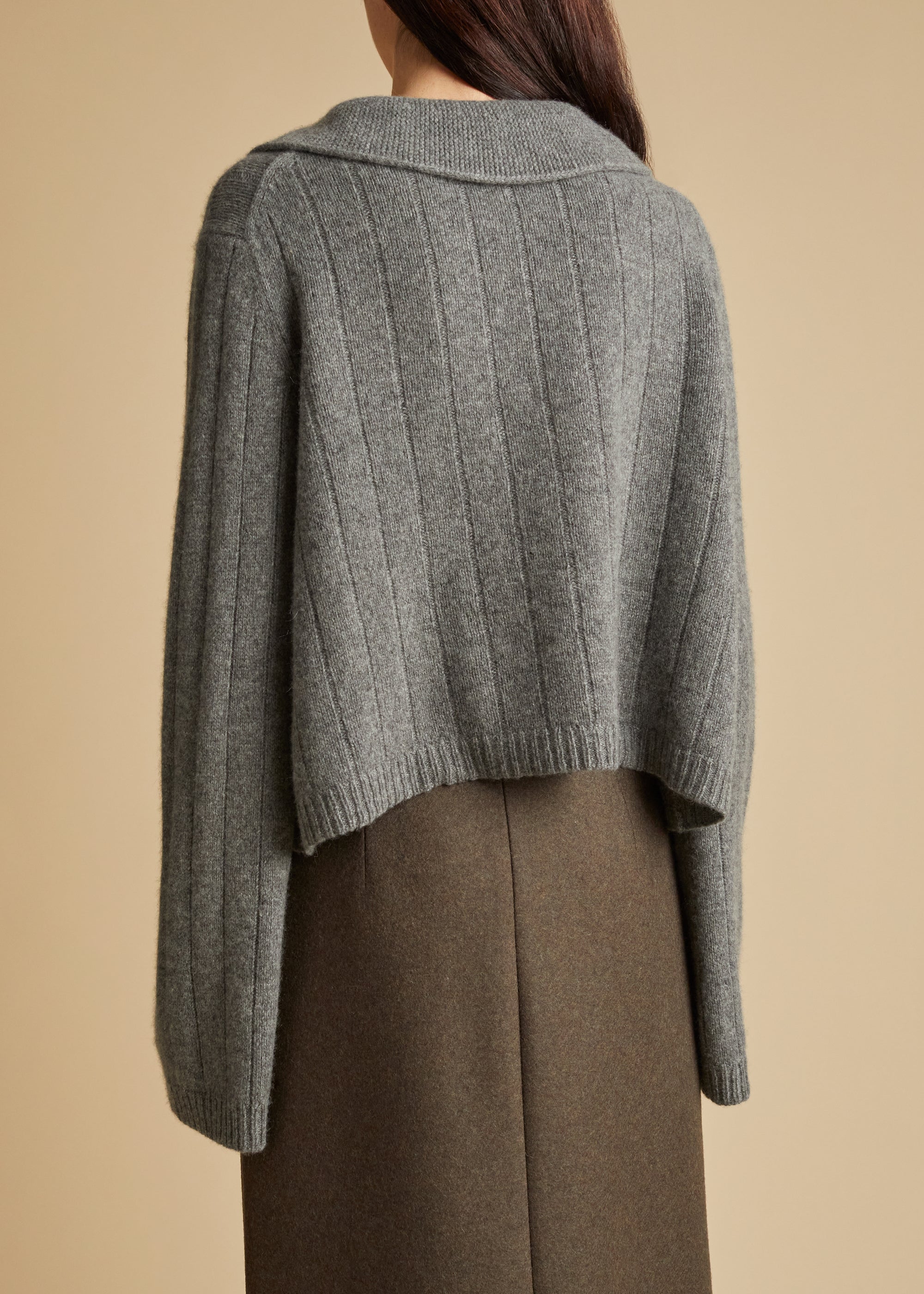 Mateo sweater in cashmere - Sterling