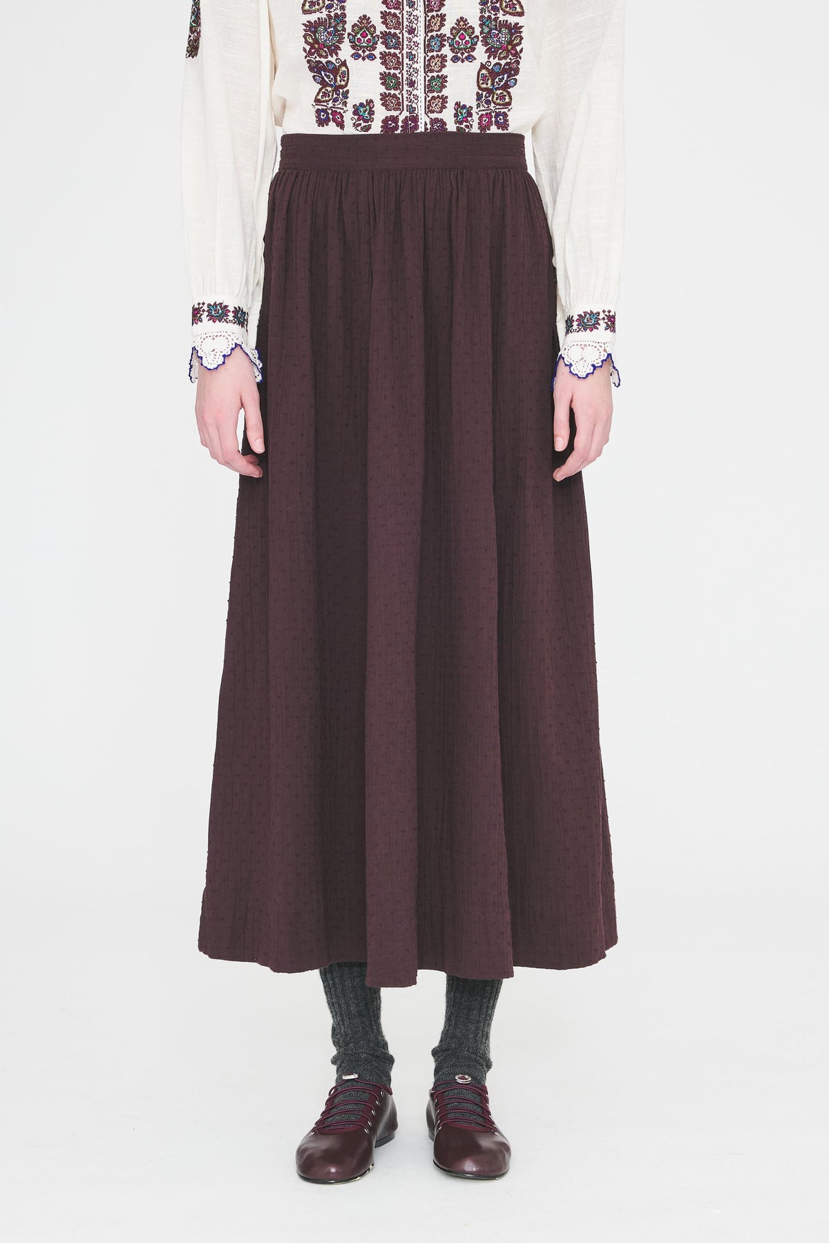 Jupe Mathilde - Burgundy