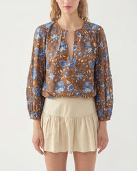 BROWN MAUDE BLOUSE