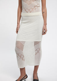 Jupe midi Maud - White