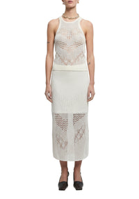 Jupe midi Maud - White