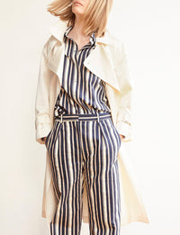 2qty RELIQUAT 65€ 0%  / Chemise oversize Maureen - Blue White Red