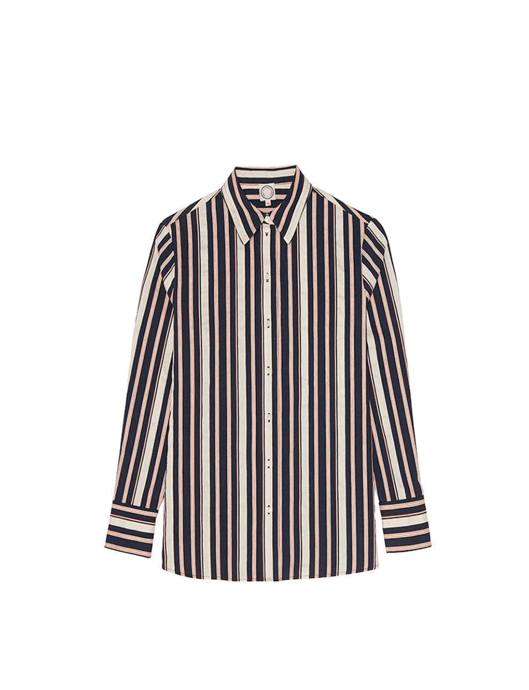2qty RELIQUAT 65€ 0%  / Chemise oversize Maureen - Blue White Red