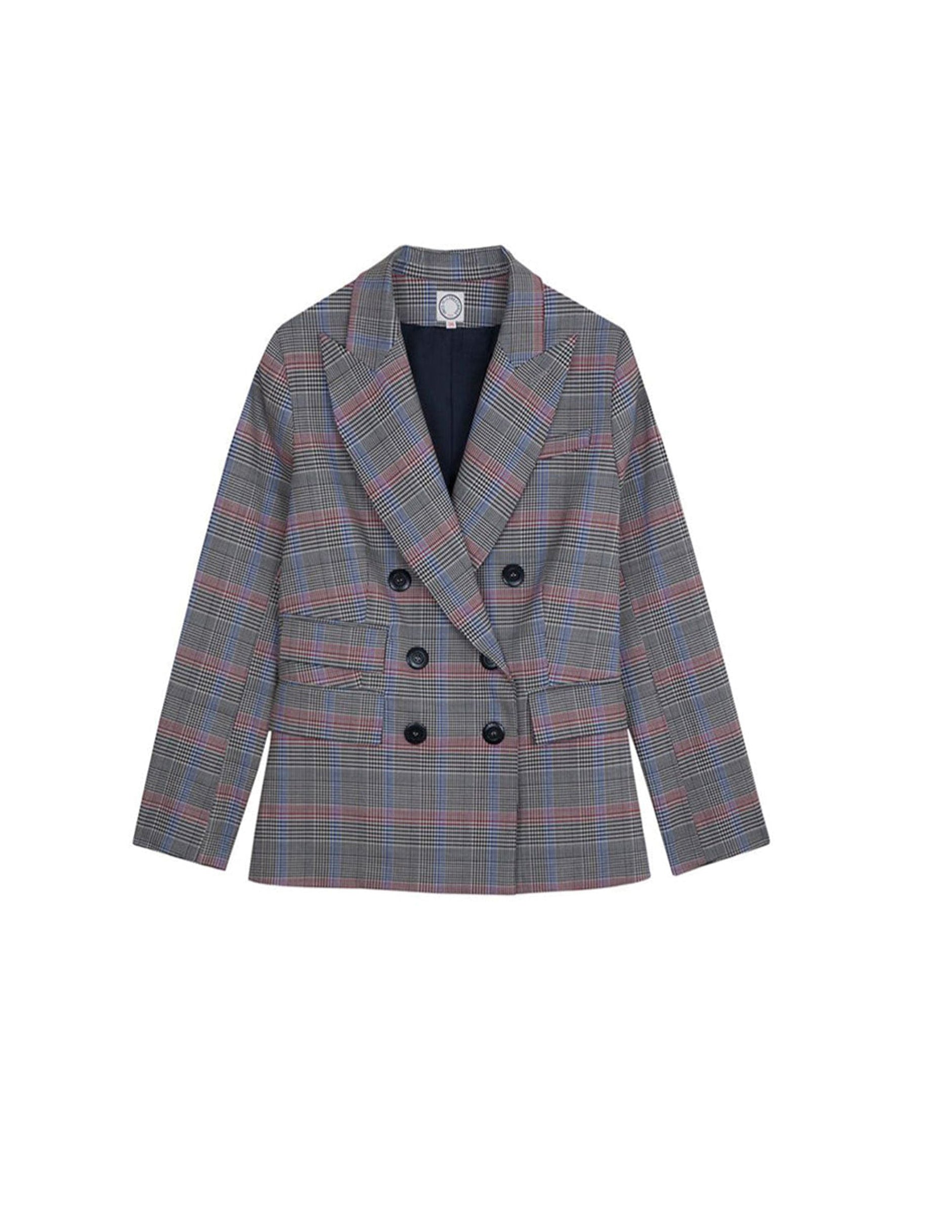 1qty RELIQUAT 125€ 0%  / Blazer boutonné Maurice en laine - Beige Red Black