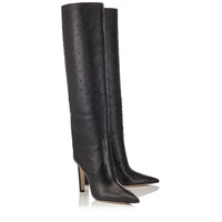 Mavis 100 leather boots - Black Intense