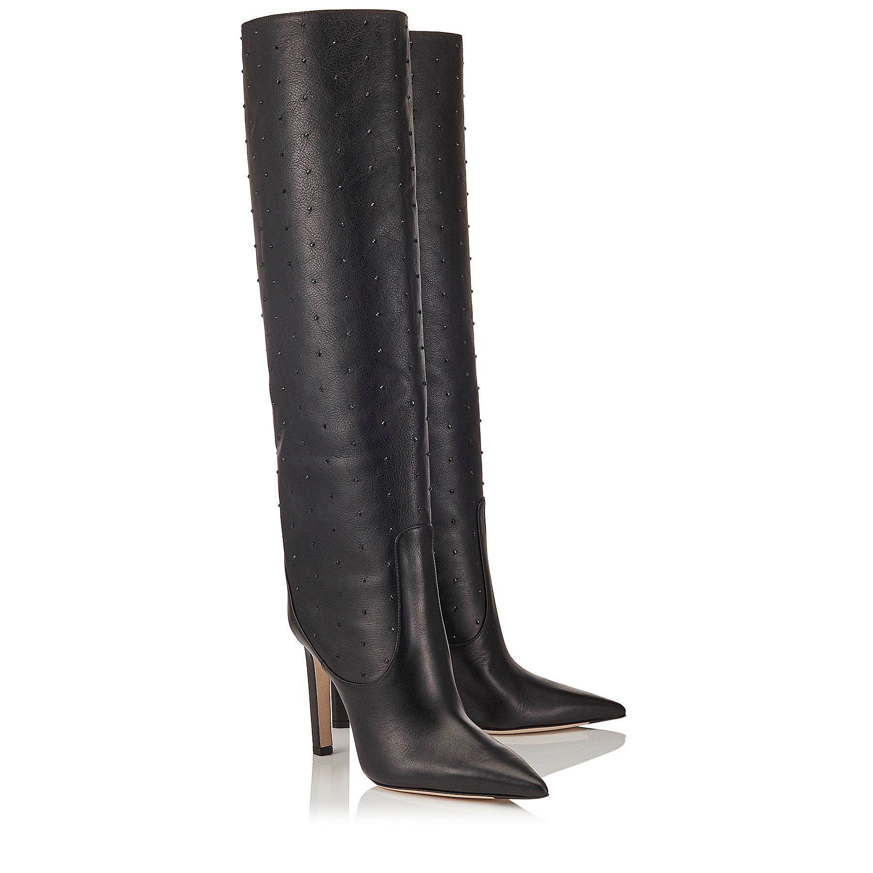Mavis 100 leather boots - Black Intense