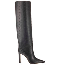 Mavis 100 leather boots - Black Intense