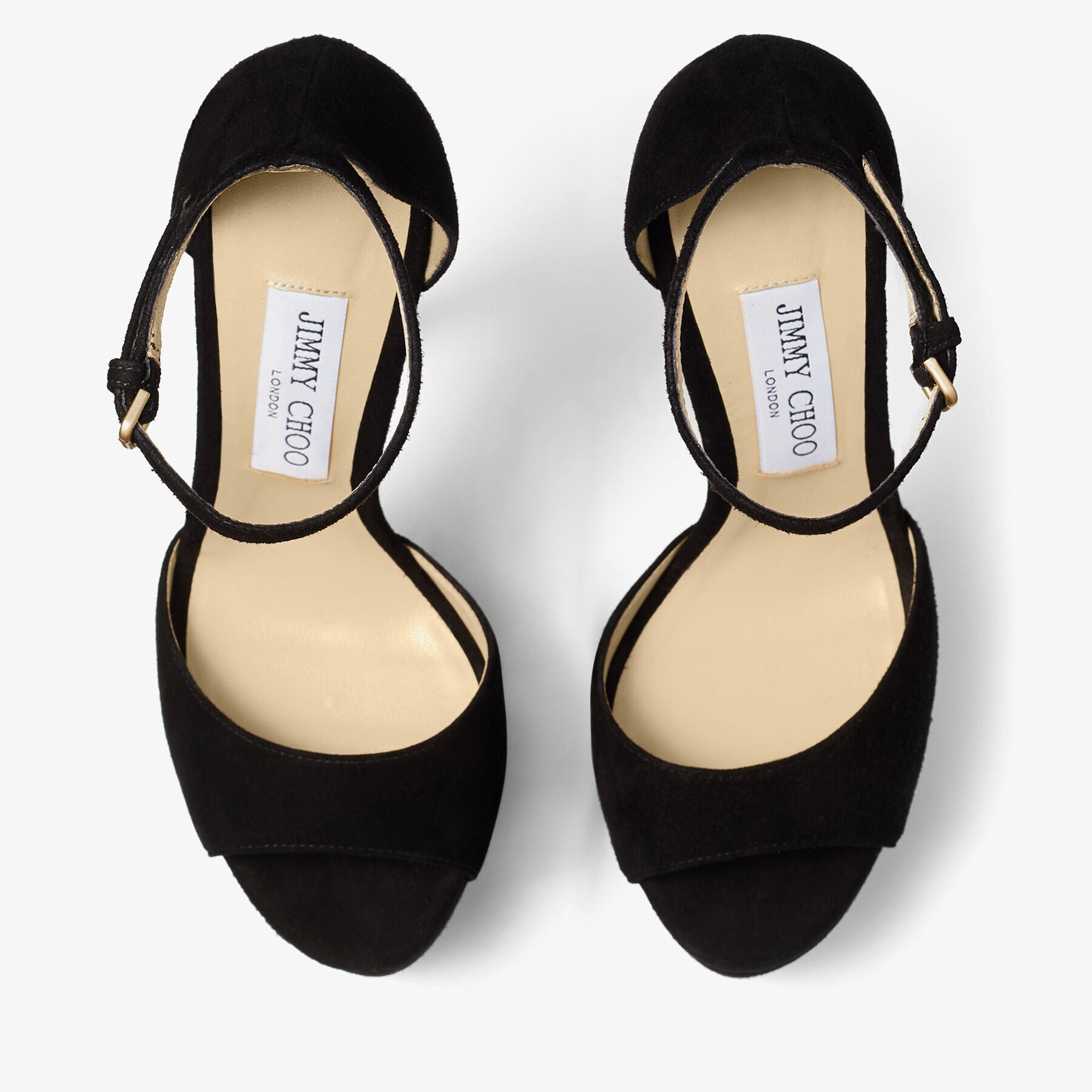 Max 150 platform sandals in suede - Black