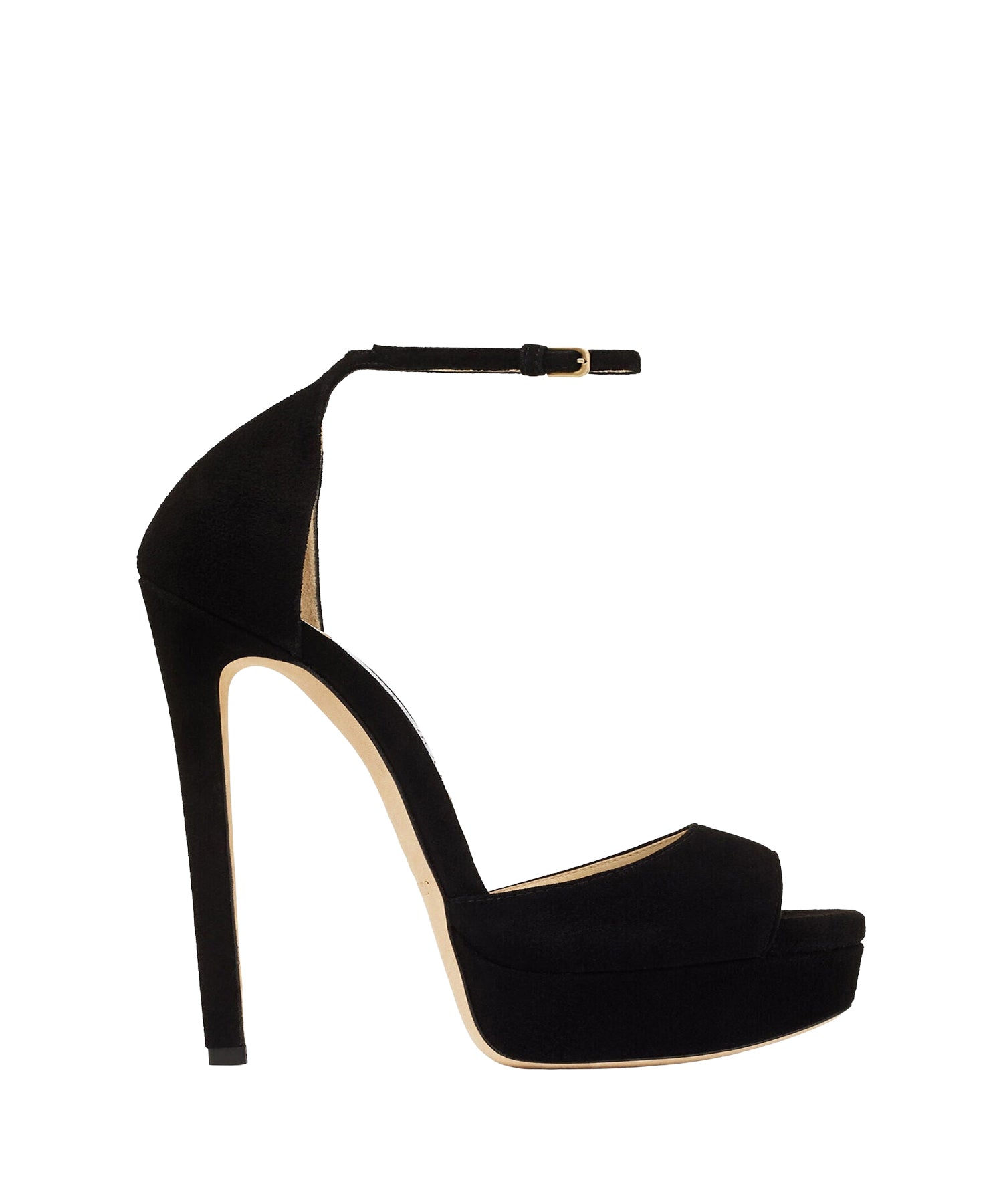 Max 150 platform sandals in suede - Black