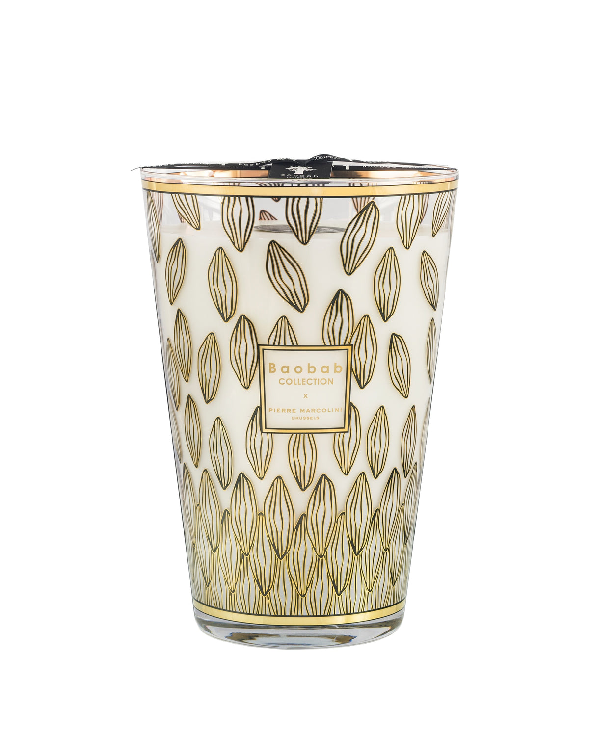 Marcolini Peru Candle 6.5kg - White & Gold