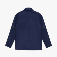 Blouson à bandes en soie - Bleu