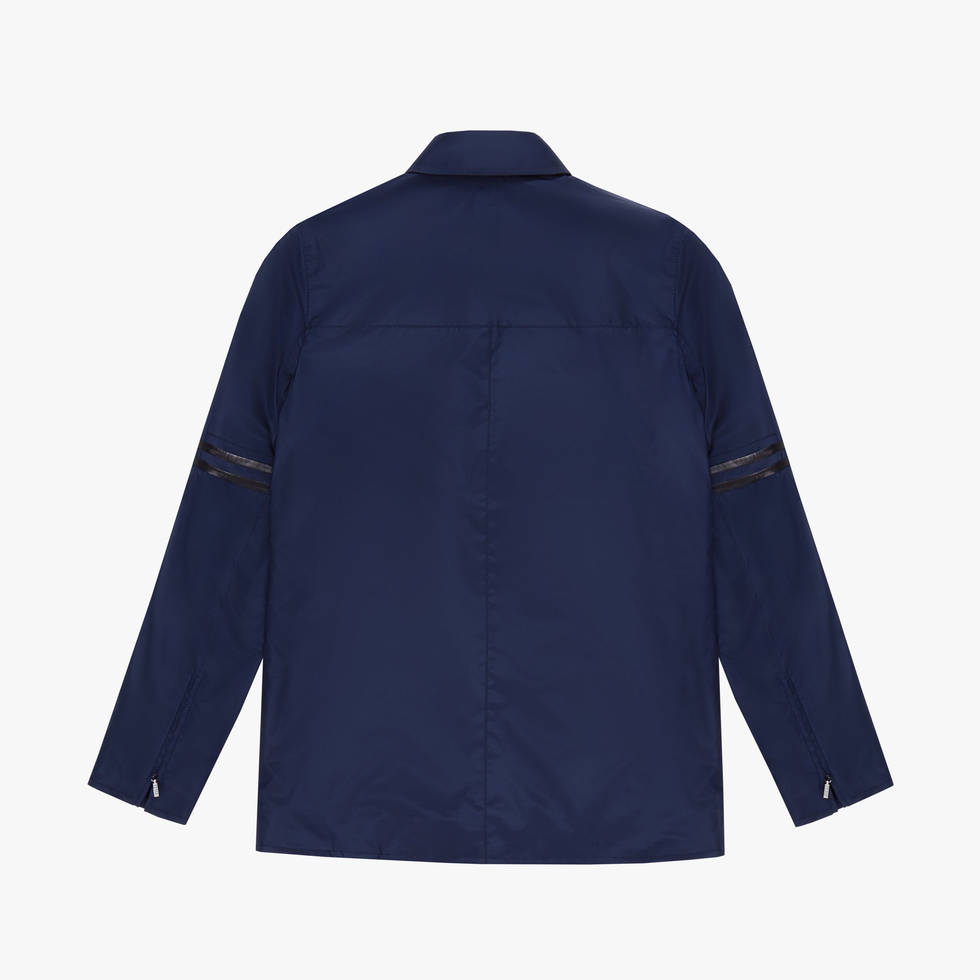 Blouson à bandes en soie - Bleu