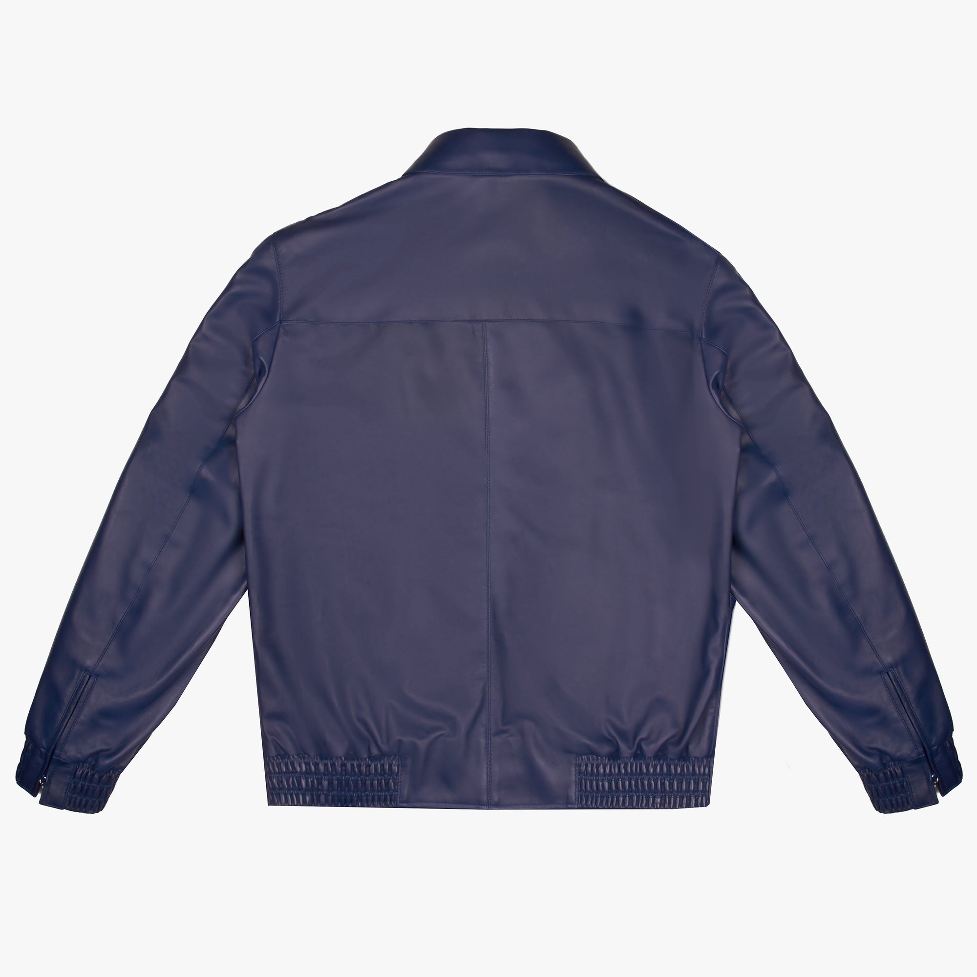 Blouson à chevrons en soie - Bleu