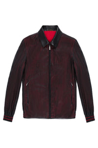 Blouson zippé à motifs en lin - No color