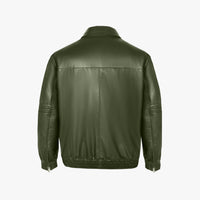 Blouson à plissés en soie - Vert