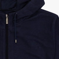Ensemble de survêtement à motif en soie mélangée - Bleu