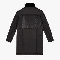 Parka à col en soie - Noir