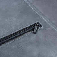 Gilet matelassé à motif en soie - Gris & Bleu