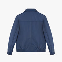 Bomber with cashmere panel - Blue