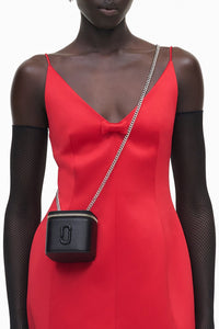 Mini sac à bandoulière à logo en cuir - Black