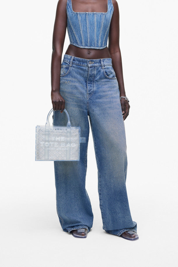 PETIT   Petit sac à bandoulière The Tote Bag ajouré - Clear