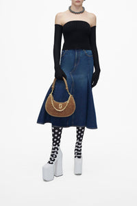 Sac The Curve Bag en fausse fourrure - Camel