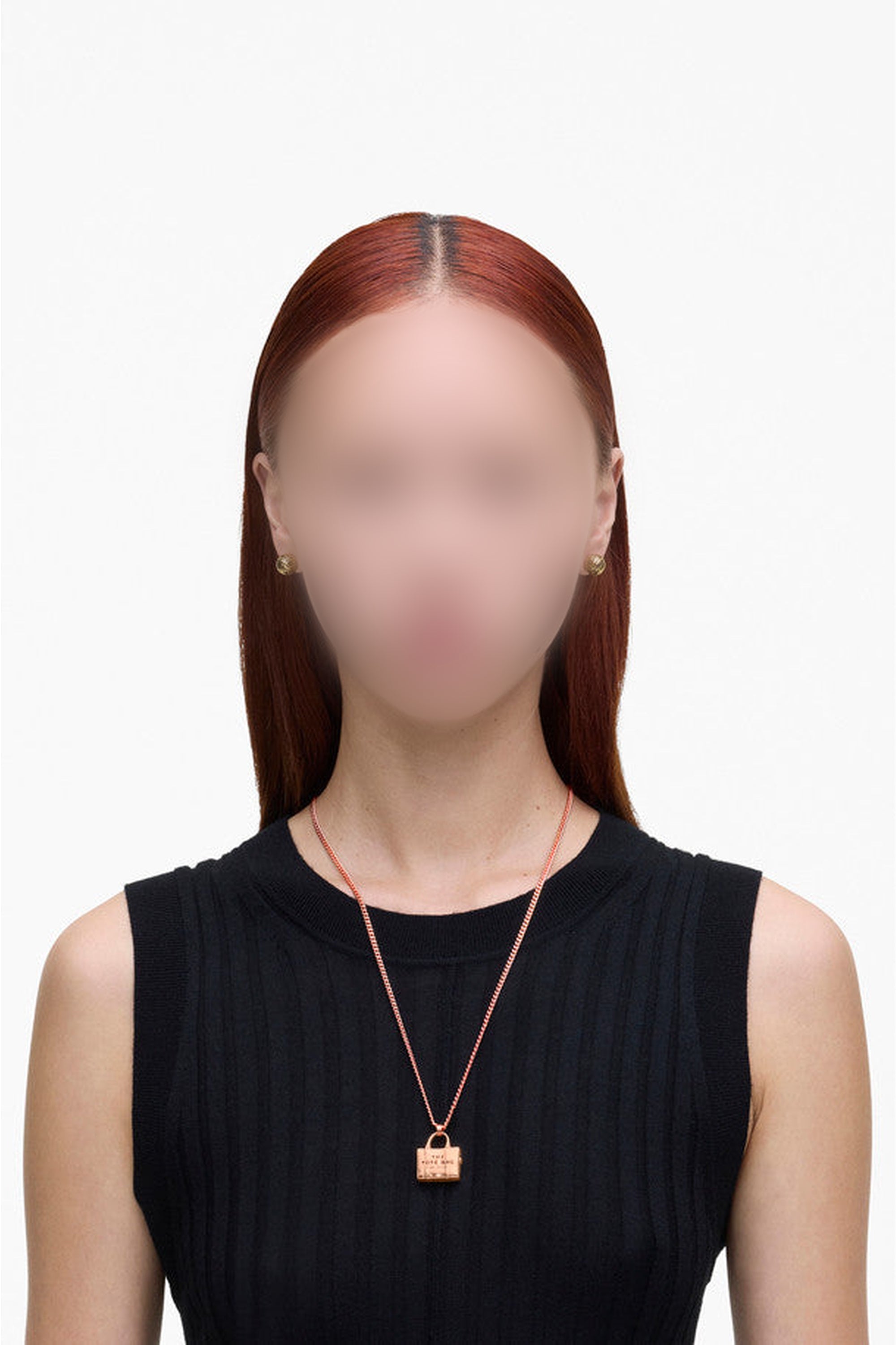 Collier The Tote Bag en laiton - Antique Rose Gold