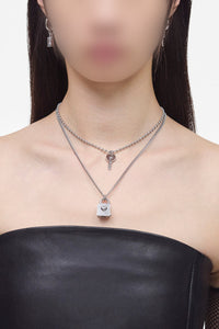Collier Cadenas doublé en laiton - Light Antique Silver