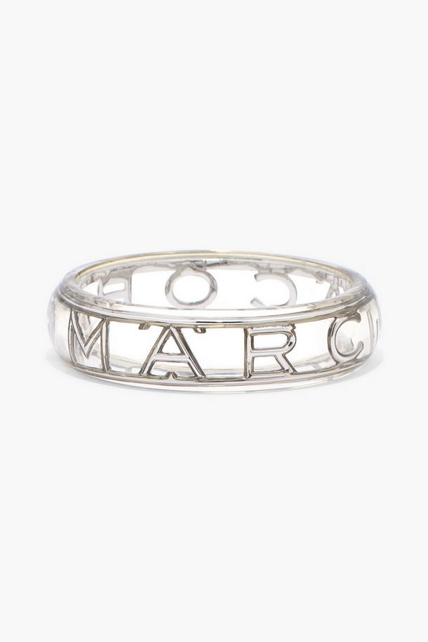 Bracelet à logo en laiton - Clear & Silver
