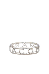 Bracelet avec logo en laiton - Clear & Silver