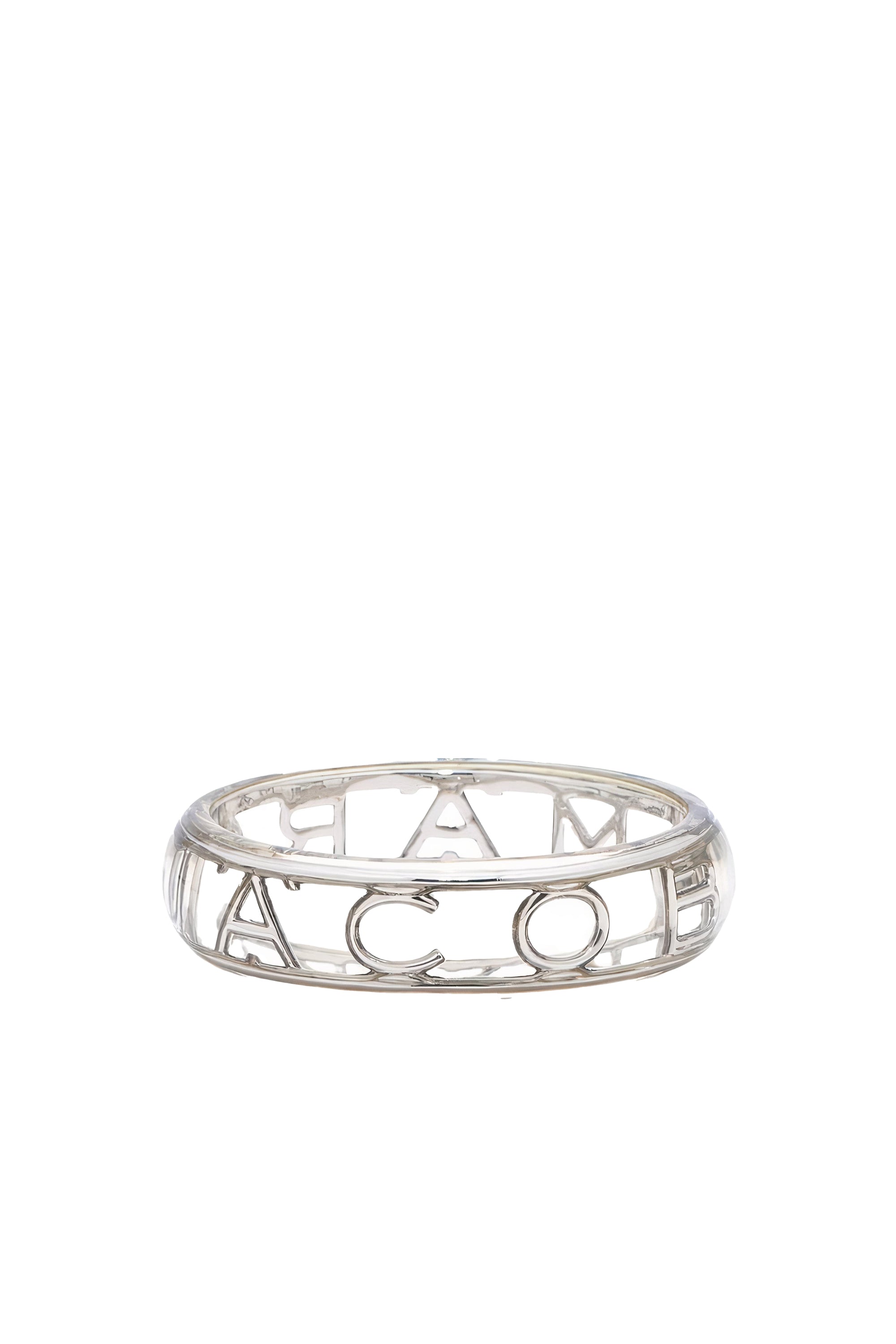 Bracelet avec logo en laiton - Clear & Silver
