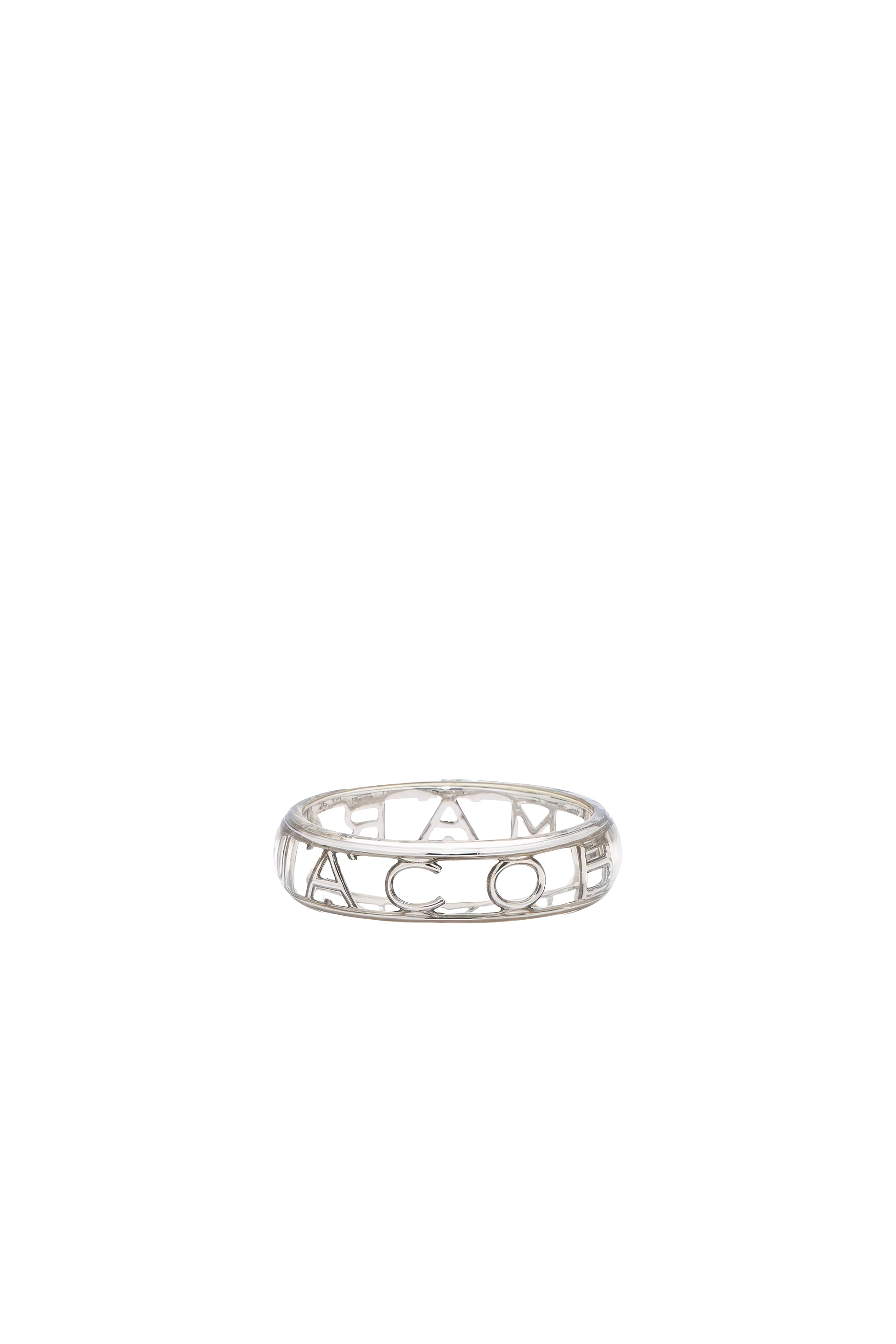 Bracelet à logo en laiton - Clear & Silver