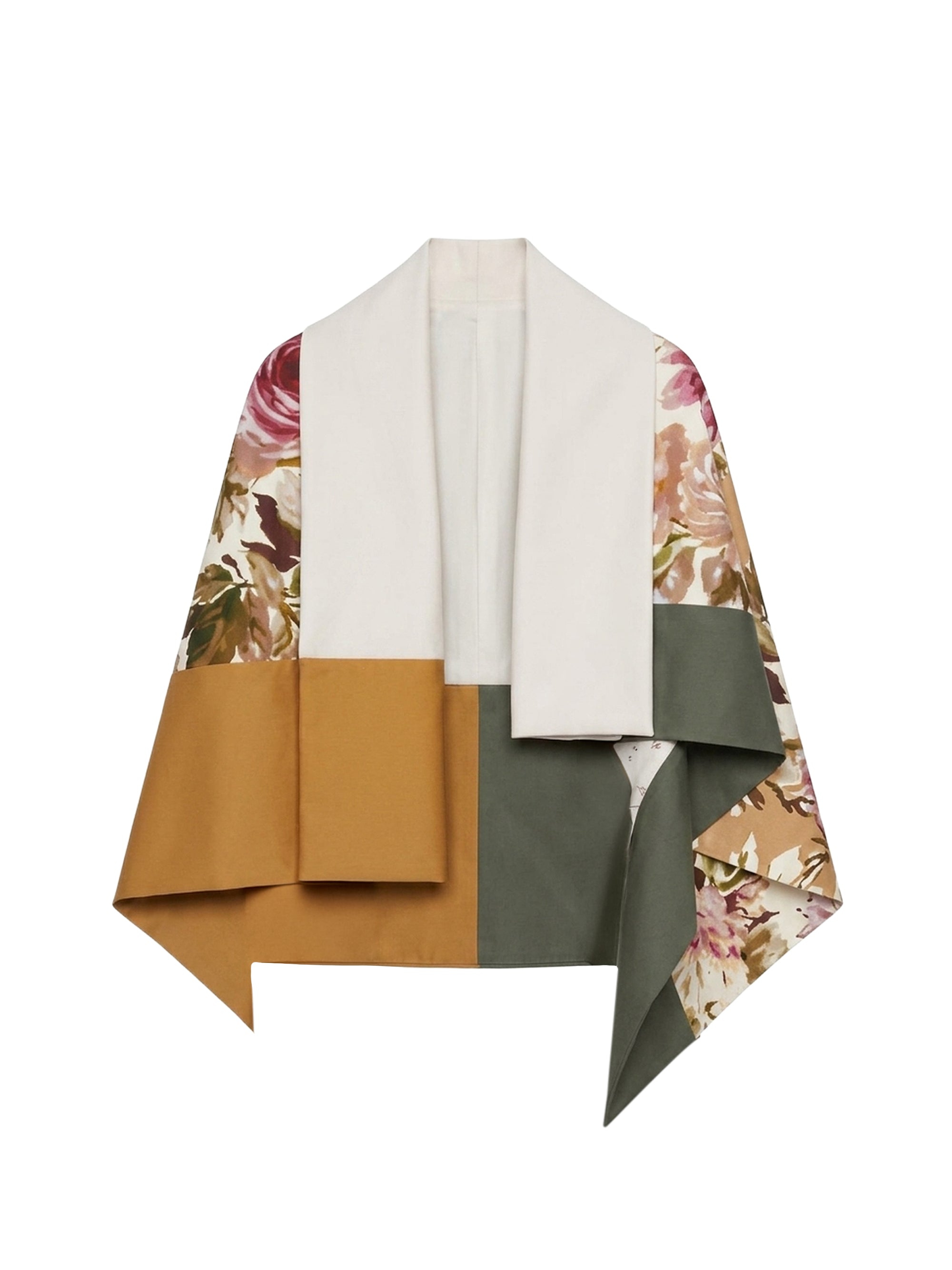 Gilet imprimé roses - Crema Fantasia Bordeaux