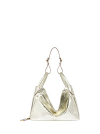 Grand sac à bandoulière en cuir - Argento Fantasia