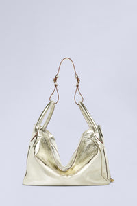 Grand sac à bandoulière en cuir - Argento Fantasia