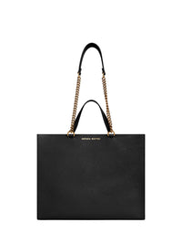 Grand sac tote en cuir - Nero