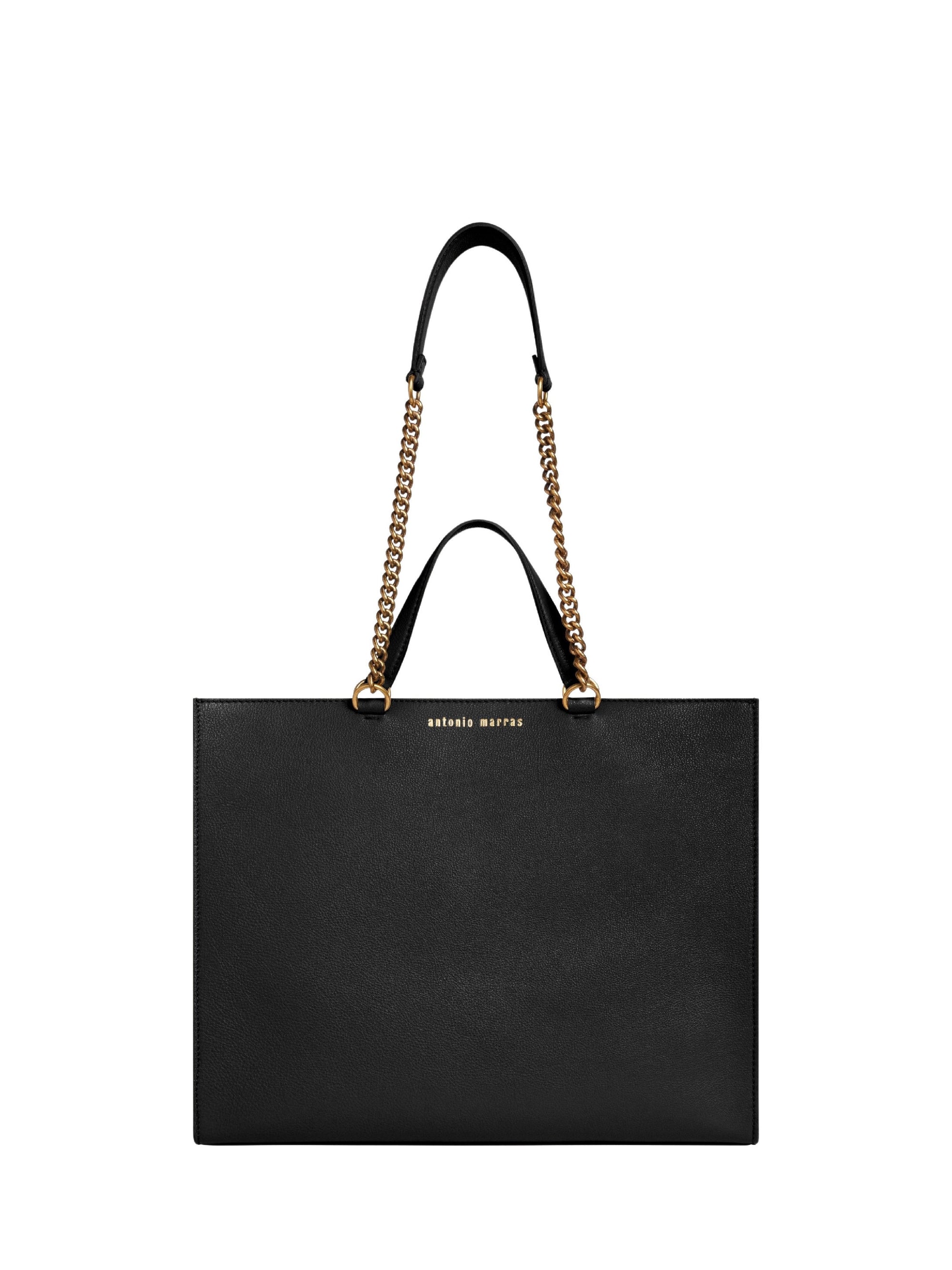 Grand sac tote en cuir - Nero