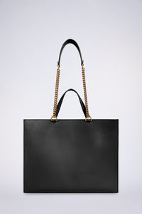 Grand sac tote en cuir - Nero