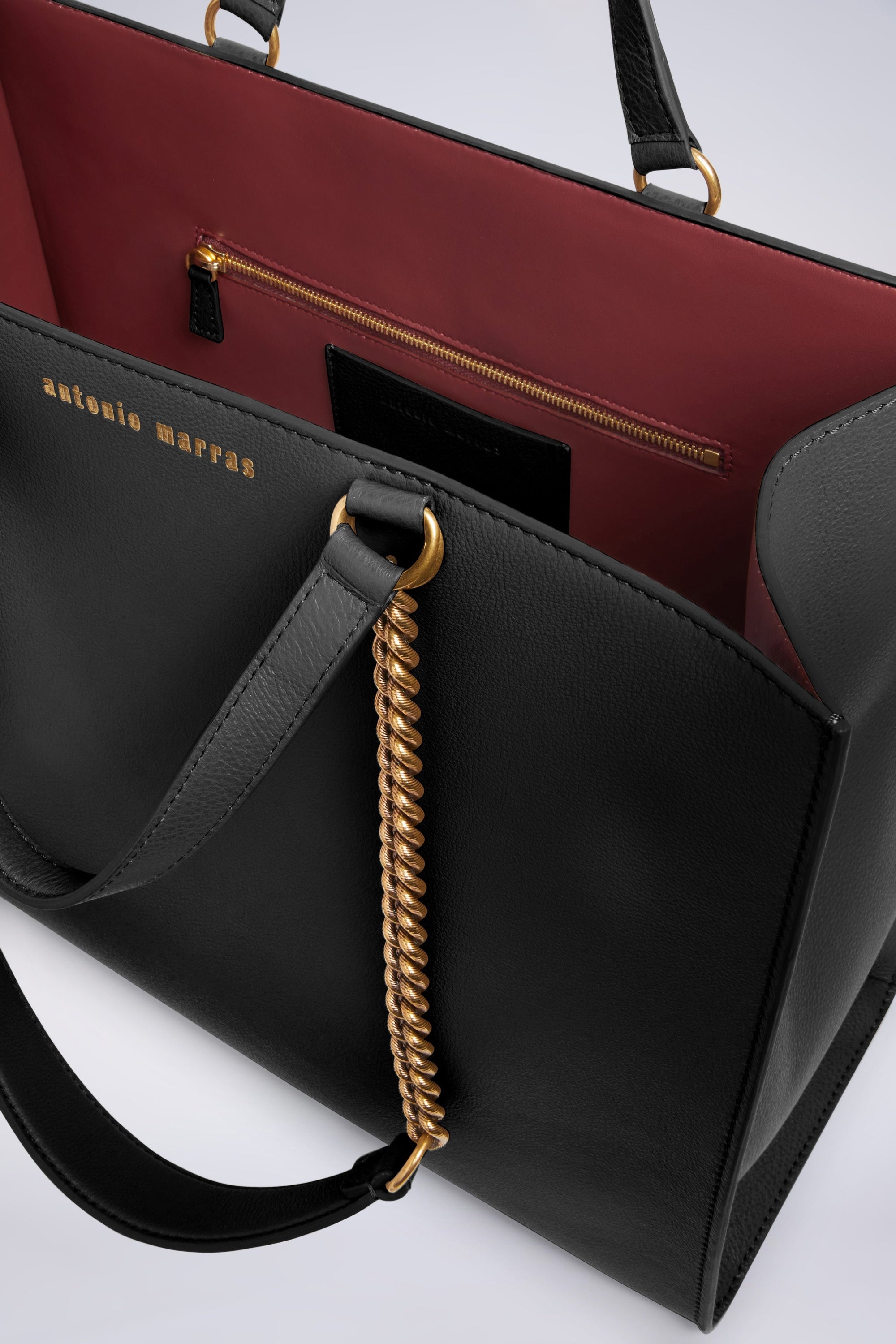 Grand sac tote en cuir - Nero