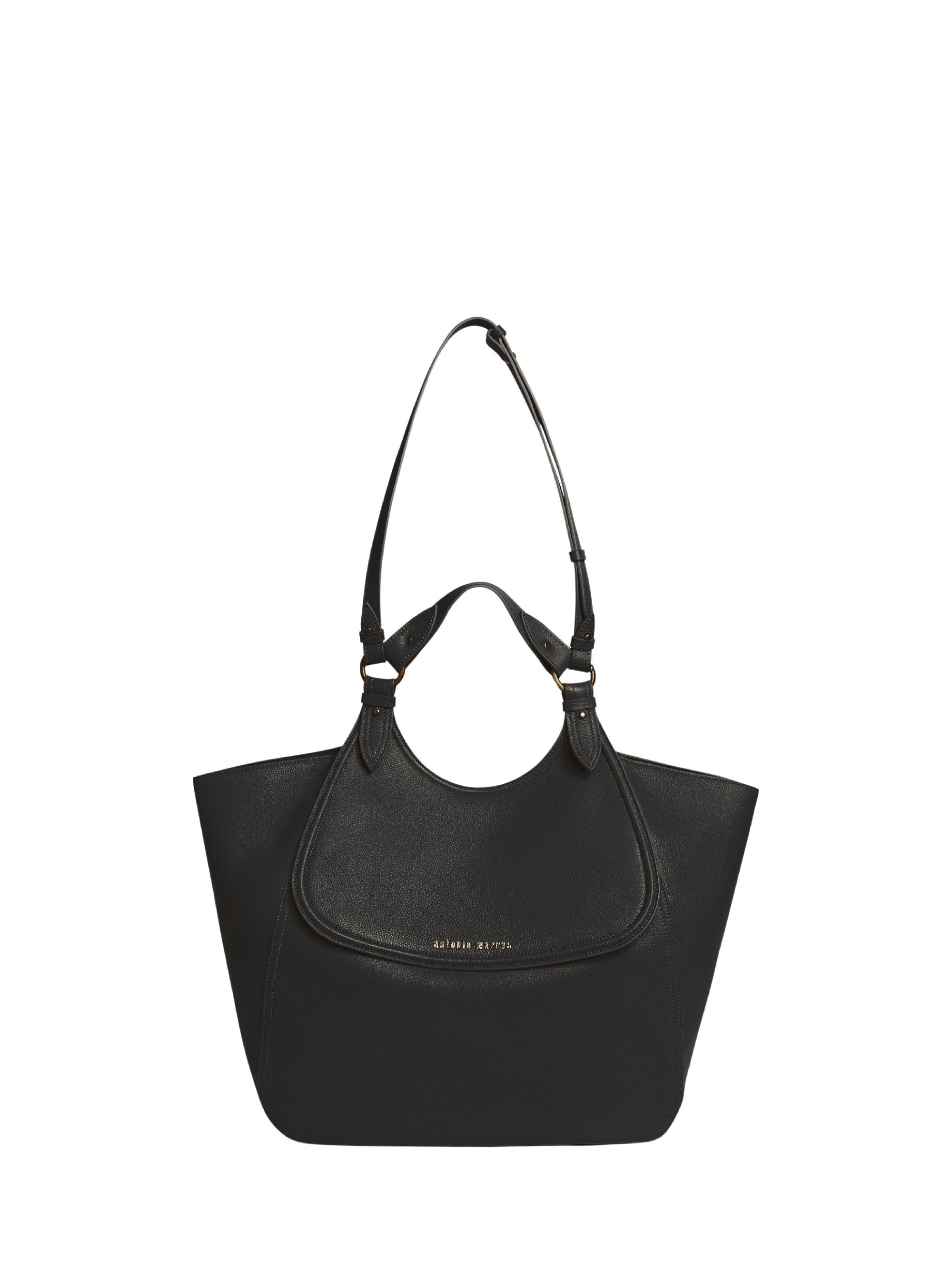Grand sac timbora en cuir - Nero