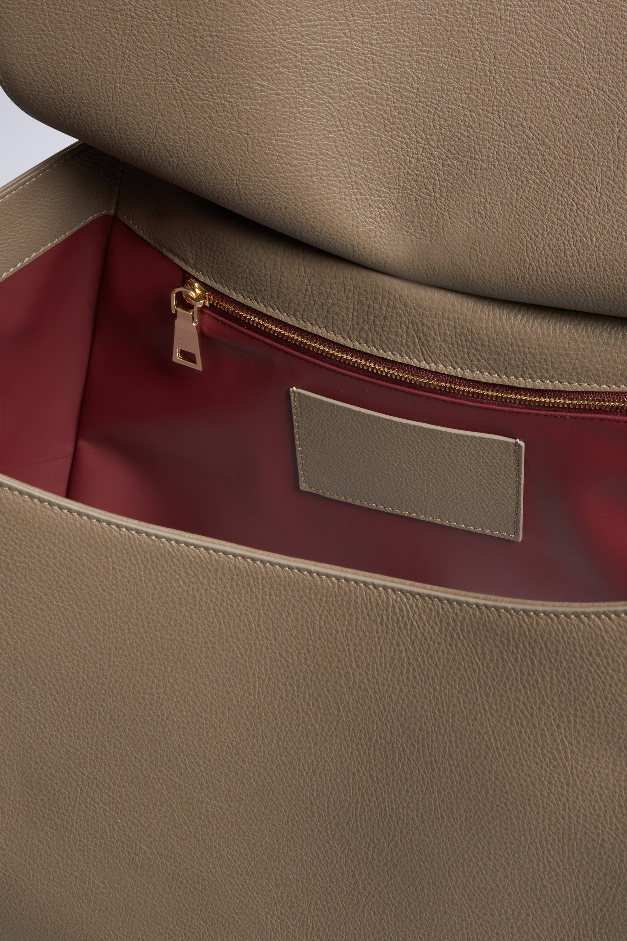 Grand sac timbora en cuir - Nude