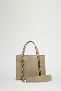 Petit sac tote en cuir - Nude