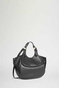 Sac timbora moyen en cuir - Nero