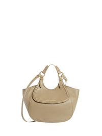 Sac timbora moyen en cuir - Nude