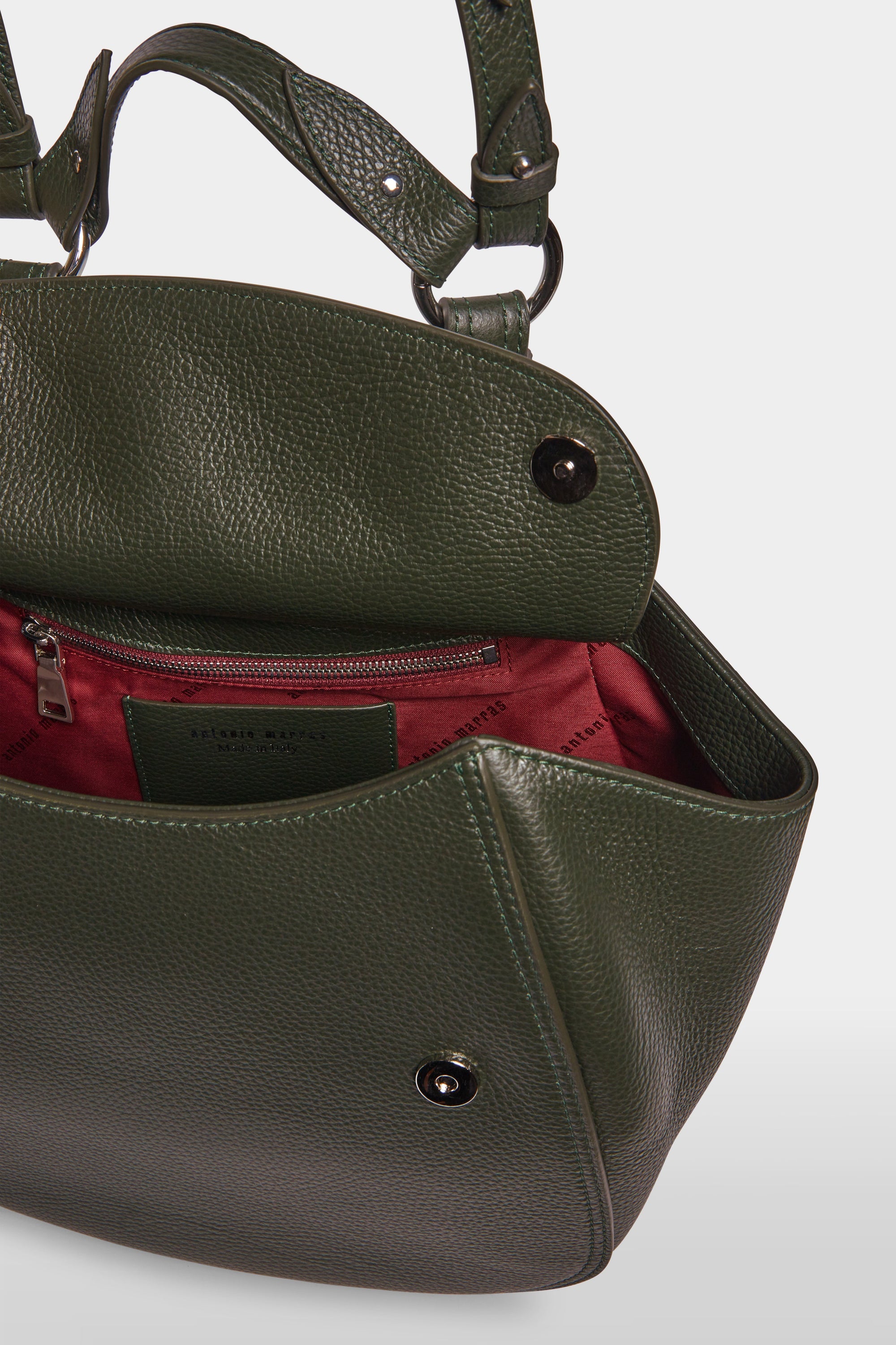 Sac timbora en cuir - Verde