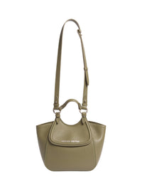 Petit sac timbora en cuir - Verde