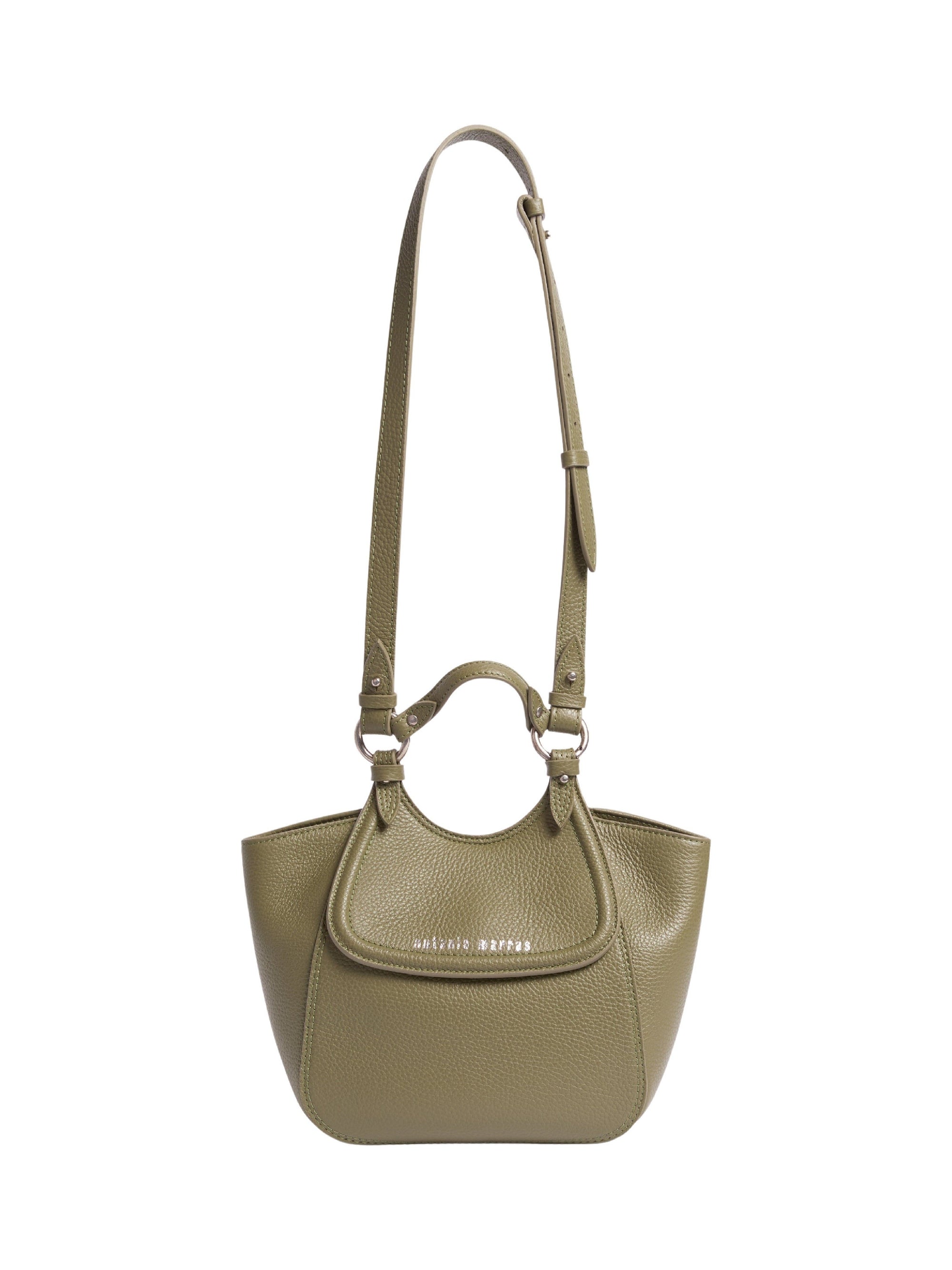 Petit sac timbora en cuir - Verde